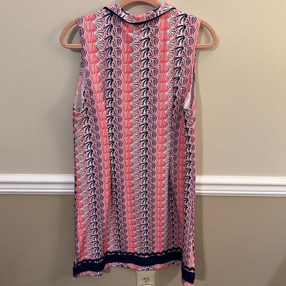 NWT Simply Southern Women's Tunic Dress Scallop Pattern Pink Large - Picture 2 of 5
